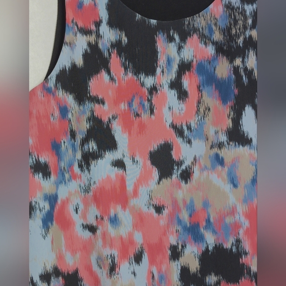 DG 2 Diane Gilman Sz L Women's Multicolor Abstract Tank Top - Picture 2 of 5
